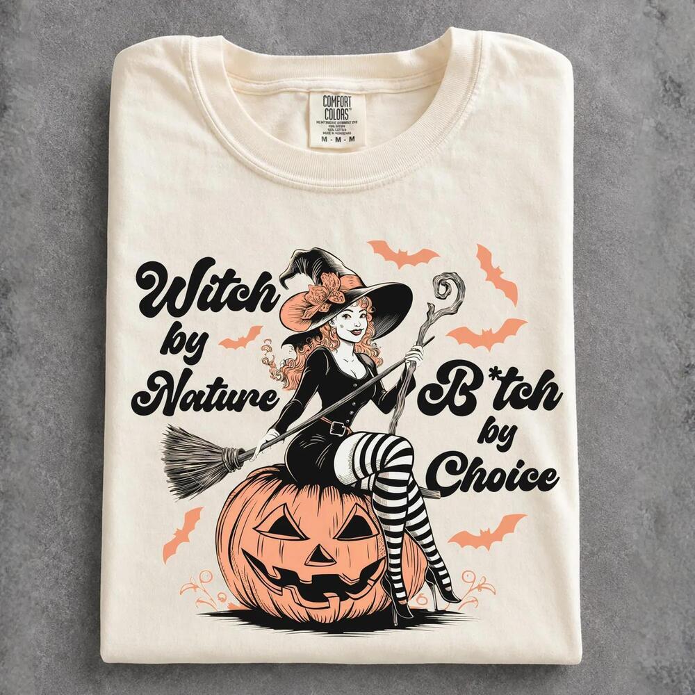 Witch Halloween Shirt  Sassy Witch Halloween Tee, B Tch By Choice